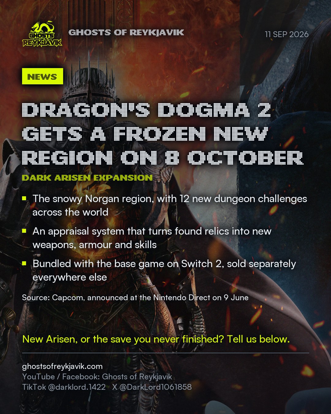Dragon's Dogma 2 gets a frozen new region on 8 October